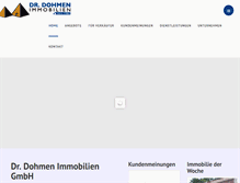 Tablet Screenshot of dohmen-immobilien.de