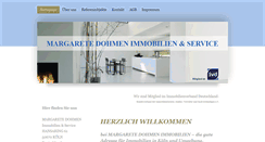 Desktop Screenshot of dohmen-immobilien.net