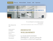 Tablet Screenshot of dohmen-immobilien.net